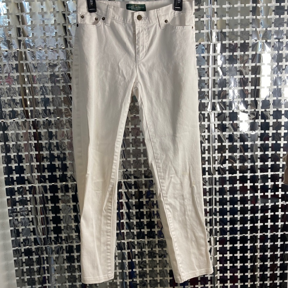 Ralph Lauren White Skinny Jeans